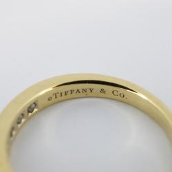 Tiffany Ring Half Eternity Channel Diamond K18YG Yellow Gold Ladies