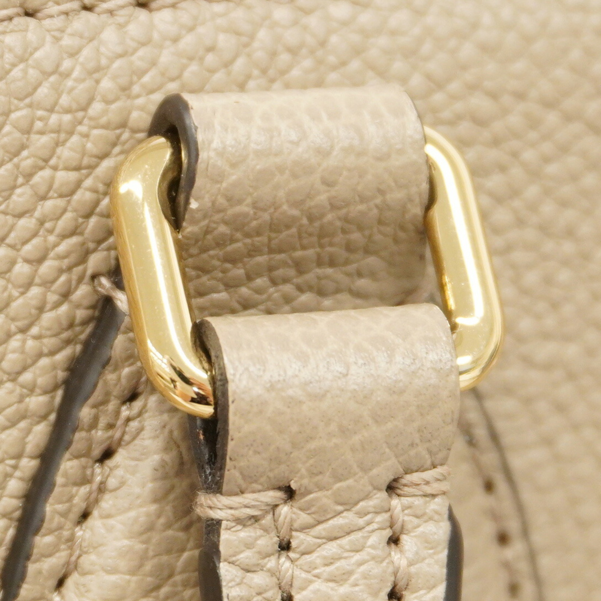 Louis Vuitton Tote Bag Monogram Empreinte Bicolor On the Go MM M45494 Tourterelle Creme Ladies