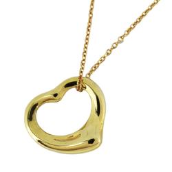 Tiffany Necklace Heart K18YG Yellow Gold Women's