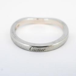 Cartier Ring Ballerina Half Eternity Diamond Pt950 Platinum Women's