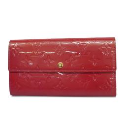 Louis Vuitton Long Wallet Vernis Pochette Porto Monnaie Credit M9140F Framboise Ladies