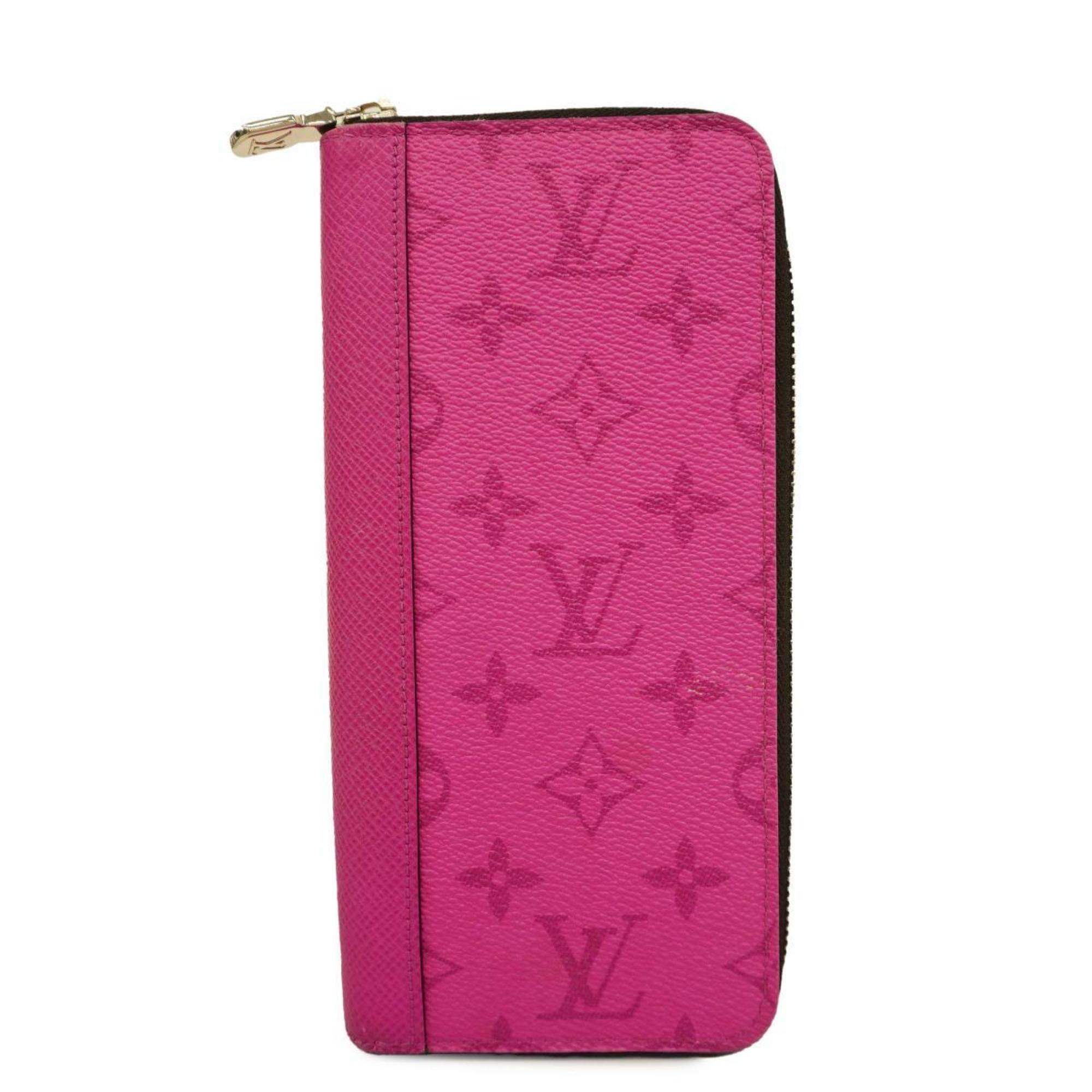 Louis Vuitton Long Wallet Taiga Rama Zippy Vertical M30780 Fuchsia Ladies