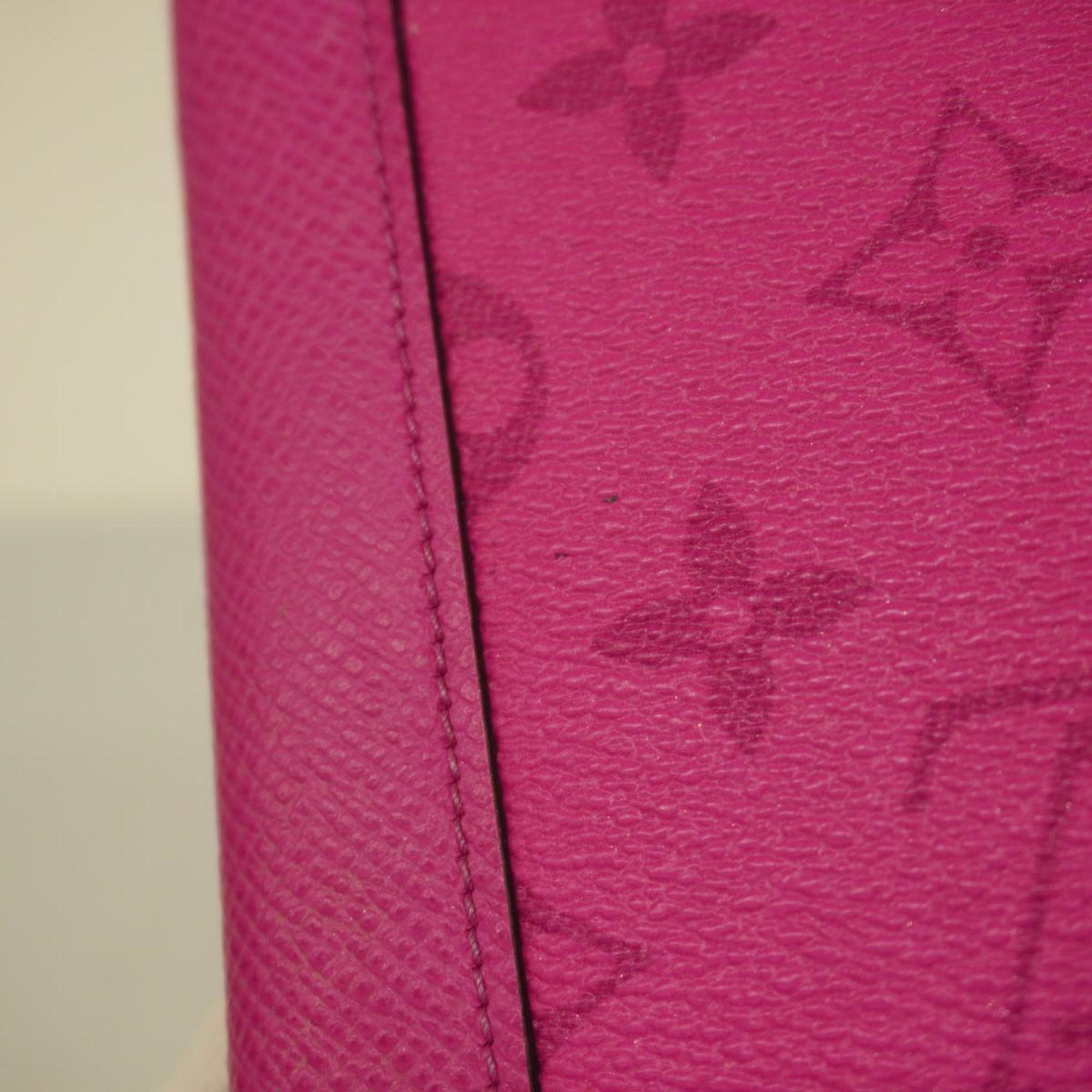 Louis Vuitton Long Wallet Taiga Rama Zippy Vertical M30780 Fuchsia Ladies