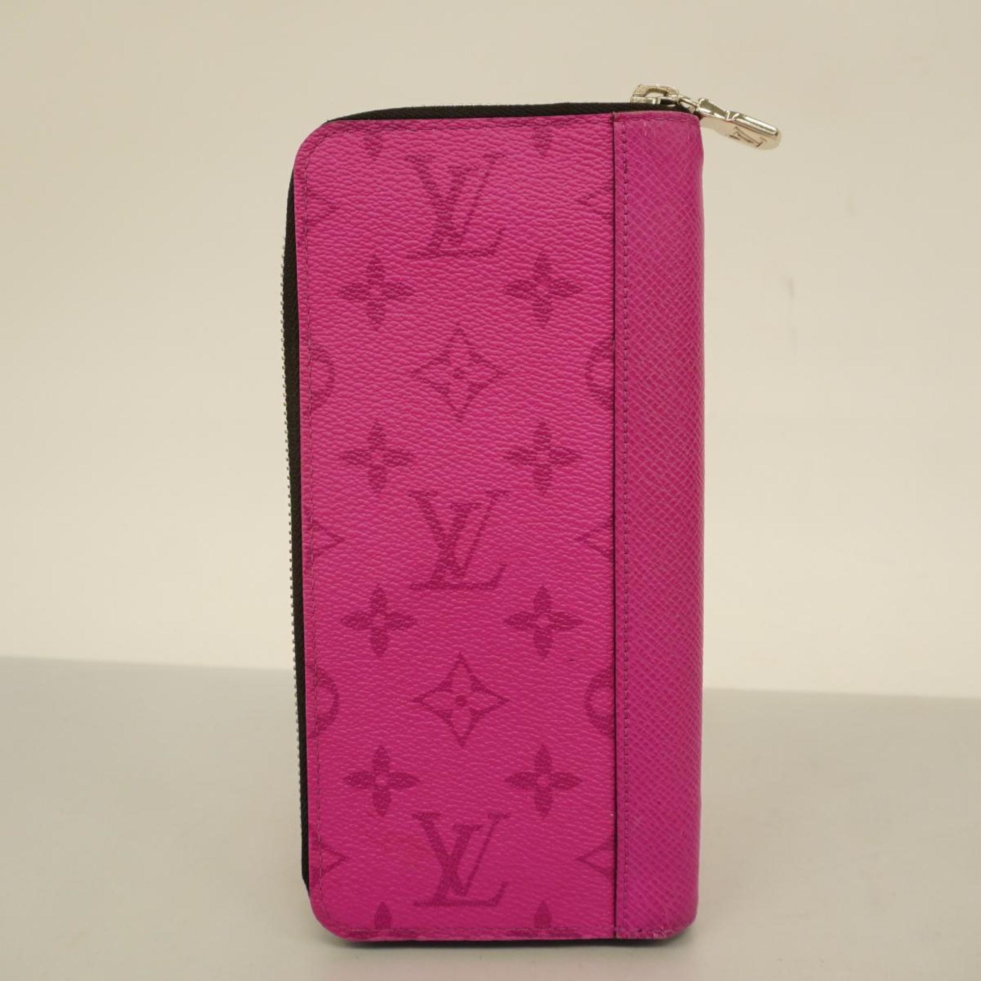 Louis Vuitton Long Wallet Taiga Rama Zippy Vertical M30780 Fuchsia Ladies