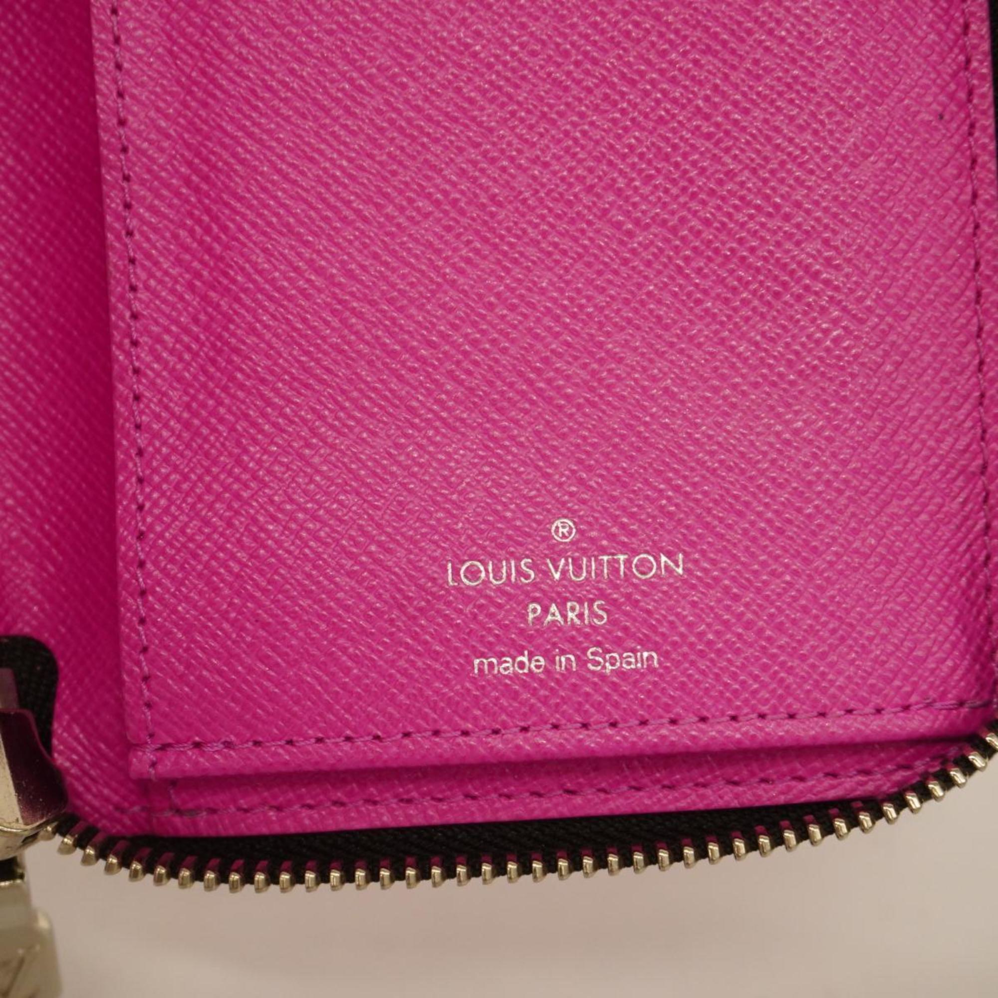 Louis Vuitton Long Wallet Taiga Rama Zippy Vertical M30780 Fuchsia Ladies