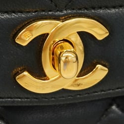 Chanel Shoulder Bag Matelasse Diana Chain Lambskin Black Women's