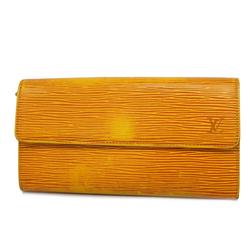 Louis Vuitton Long Wallet Epi Porte Tresor International M63389 Jaune Ladies