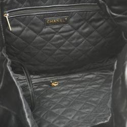 Chanel Shoulder Bag 22 Chain Calfskin Black Women's