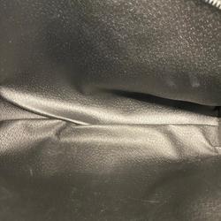 Celine Clutch Bag Leather Black Women's