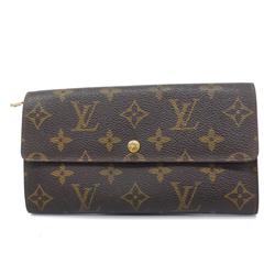 Louis Vuitton Long Wallet Monogram Porto Monnaie Credit M61723 Brown Ladies