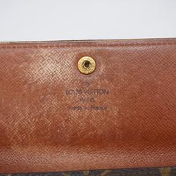 Louis Vuitton Long Wallet Monogram Porto Monnaie Credit M61723 Brown Ladies