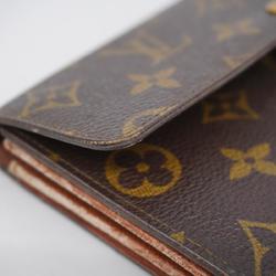 Louis Vuitton Long Wallet Monogram Porto Monnaie Credit M61723 Brown Ladies