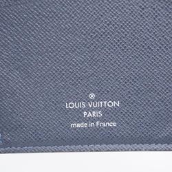 Louis Vuitton Long Wallet Taiga Portefeuille Brazza M30292 Navy Men's