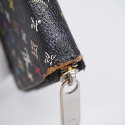 Louis Vuitton Long Wallet Monogram Multicolor Zippy M60050 Noir Beige Women's