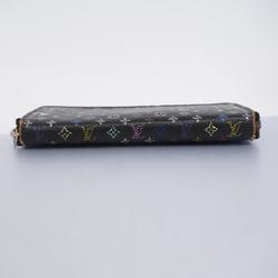 Louis Vuitton Long Wallet Monogram Multicolor Zippy M60050 Noir Beige Women's