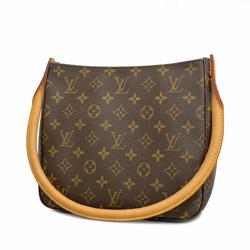 Louis Vuitton Shoulder Bag Monogram Looping MM M51146 Brown Women's