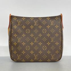 Louis Vuitton Shoulder Bag Monogram Looping MM M51146 Brown Women's