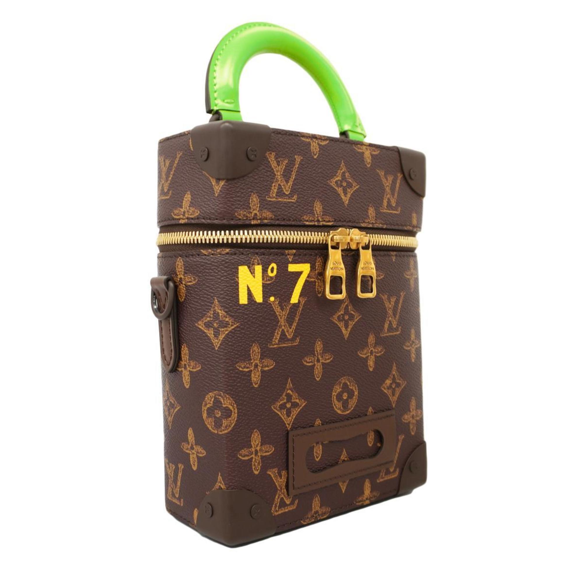 Louis Vuitton Handbag Monogram No. 7 Vertical Box Trunk M59664 Brown Women's