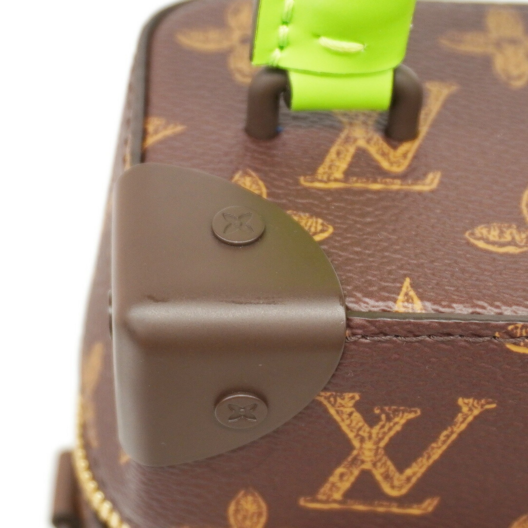 Louis Vuitton Handbag Monogram No. 7 Vertical Box Trunk M59664 Brown Women's