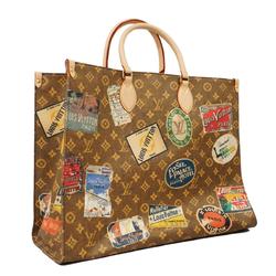 Louis Vuitton Tote Bag Monogram On the Go Voyage M47147 Brown Women's