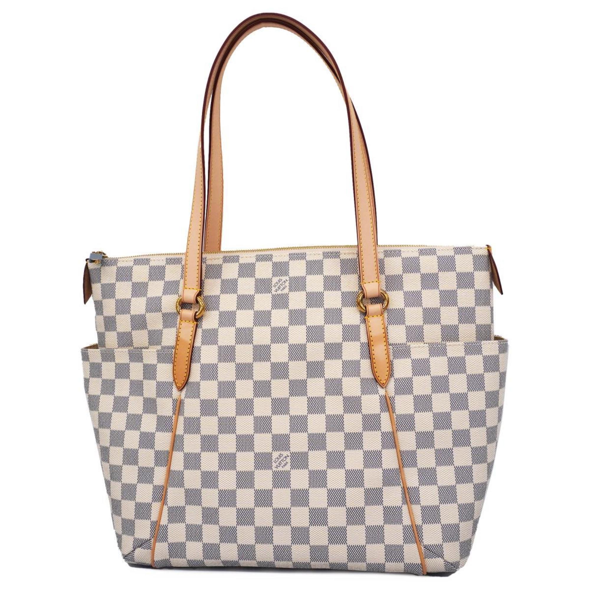 Louis Vuitton Tote Bag Damier Azur Totally MM N51262 White Women's