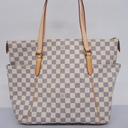 Louis Vuitton Tote Bag Damier Azur Totally MM N51262 White Women's