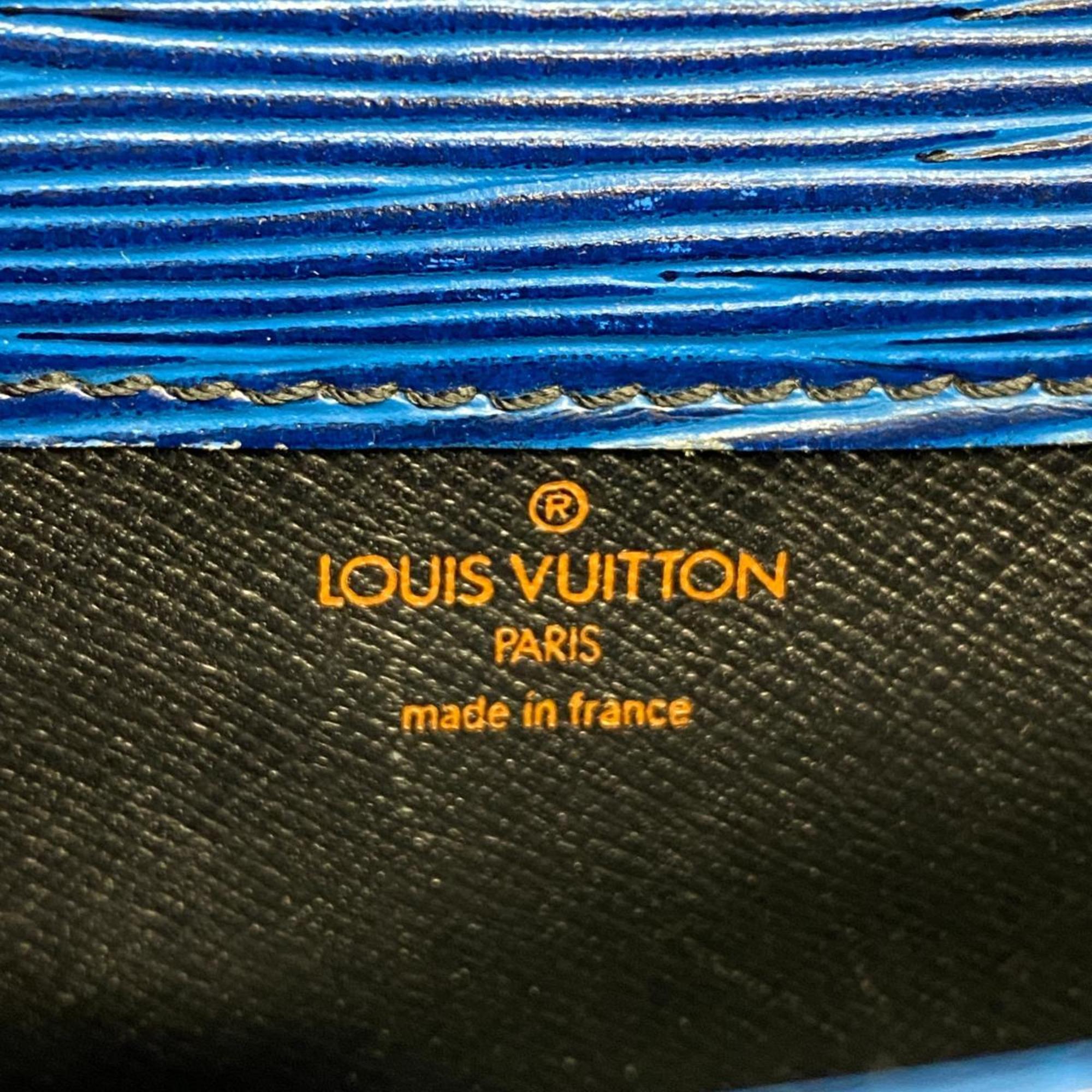 Louis Vuitton Shoulder Bag Epi Cartesier M52245 Toledo Blue Ladies