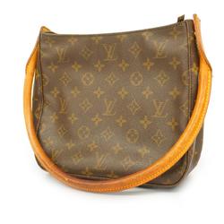 Louis Vuitton Shoulder Bag Monogram Looping MM M51146 Brown Women's