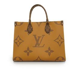 Louis Vuitton Tote Bag Monogram Reverse On the Go MM M45321 Brown Women's