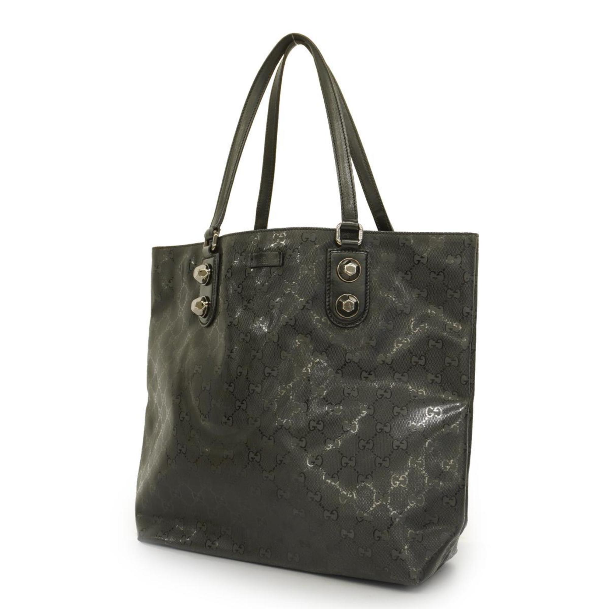 Gucci Tote Bag GG Imprime 229848 Black Women's