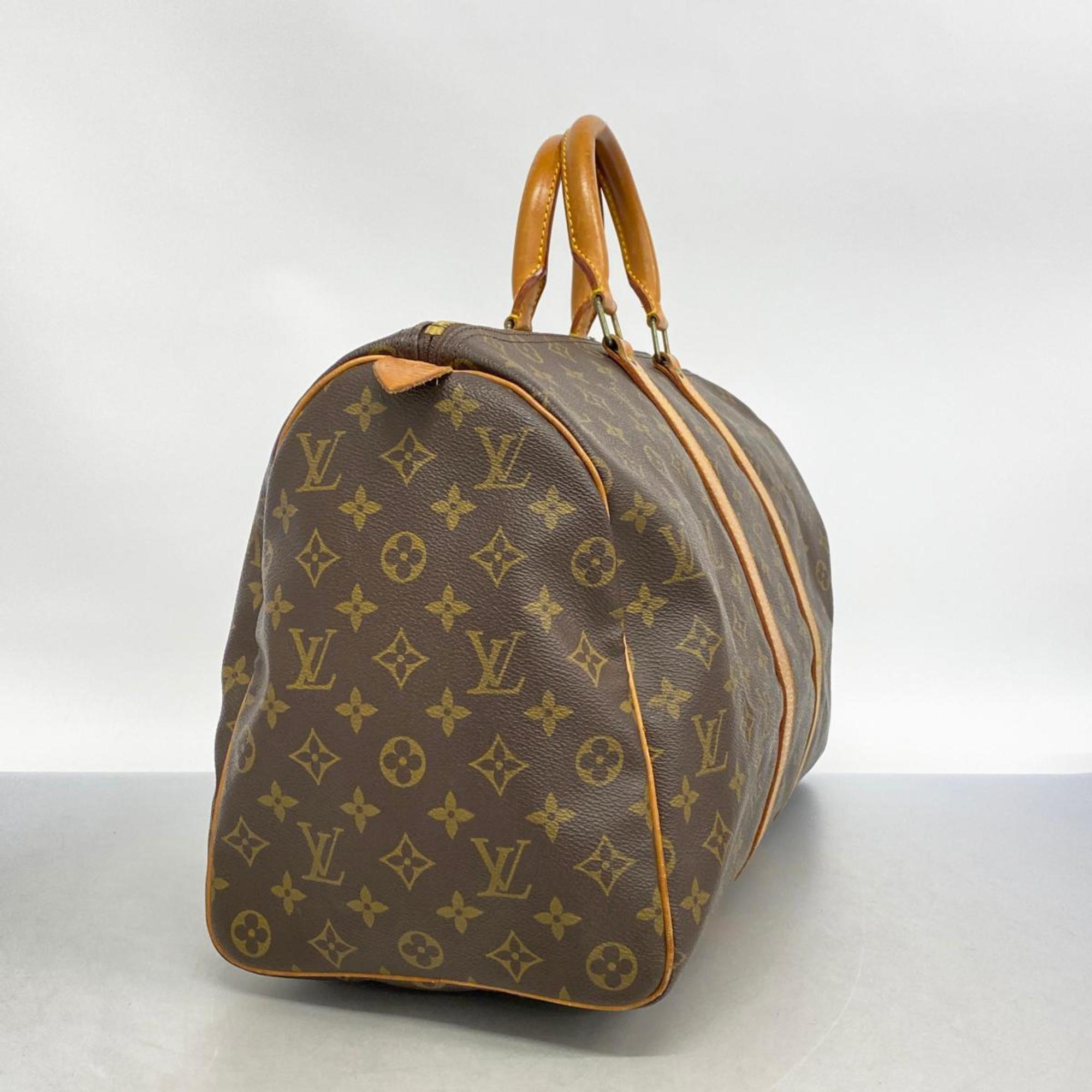 Louis Vuitton Boston Bag Monogram Keepall 45 M41428 Brown Men's Women's