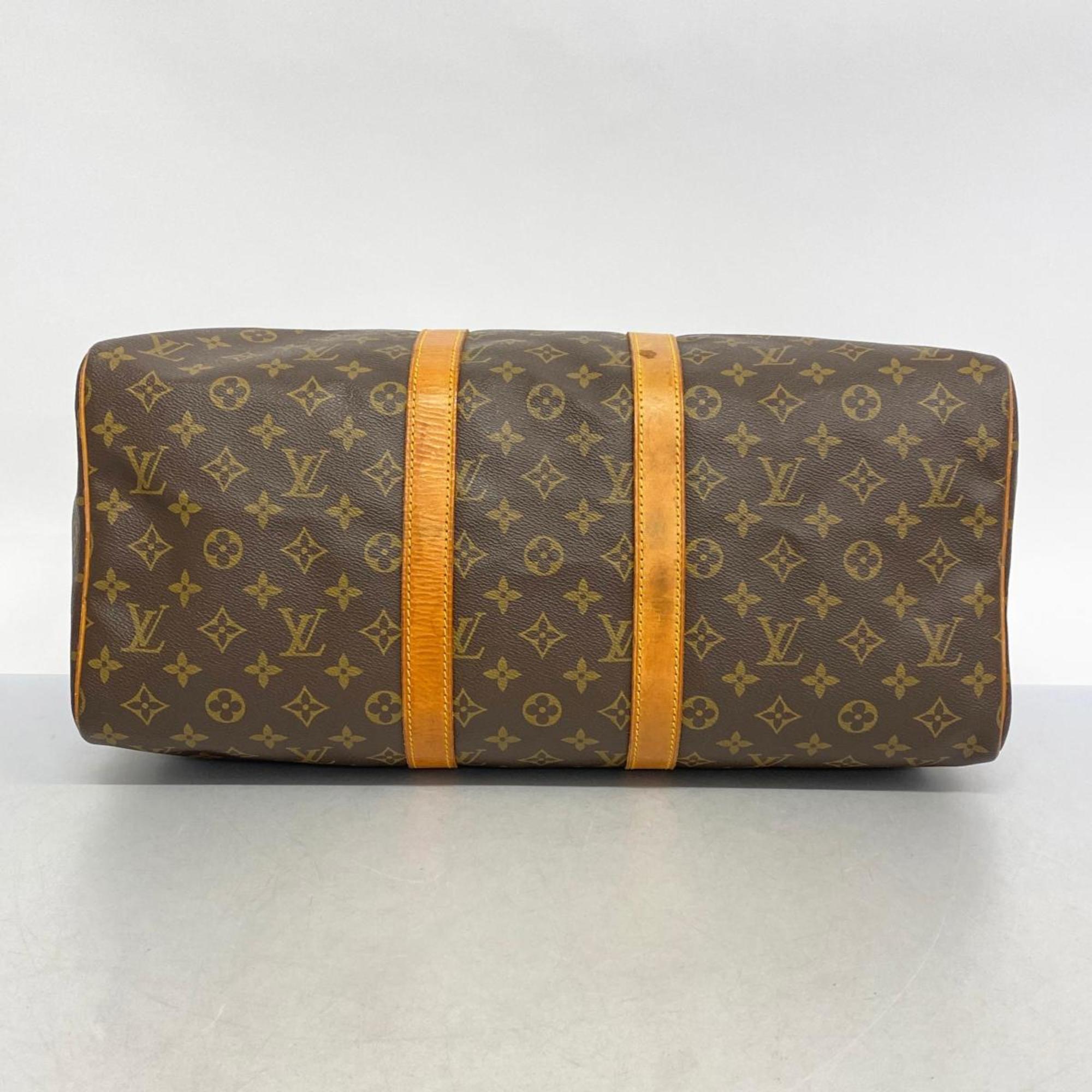 Louis Vuitton Boston Bag Monogram Keepall 45 M41428 Brown Men's Women's