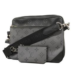 Louis Vuitton Shoulder Bag Monogram Eclipse Trio M69443 Black Men's