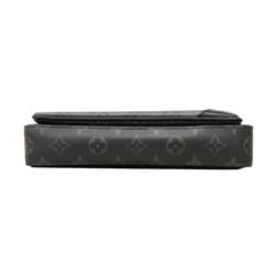 Louis Vuitton Shoulder Bag Monogram Eclipse Trio M69443 Black Men's