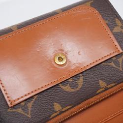 Louis Vuitton Tri-fold Wallet Monogram Portefeuille Flower Compact M67504 Brown Women's