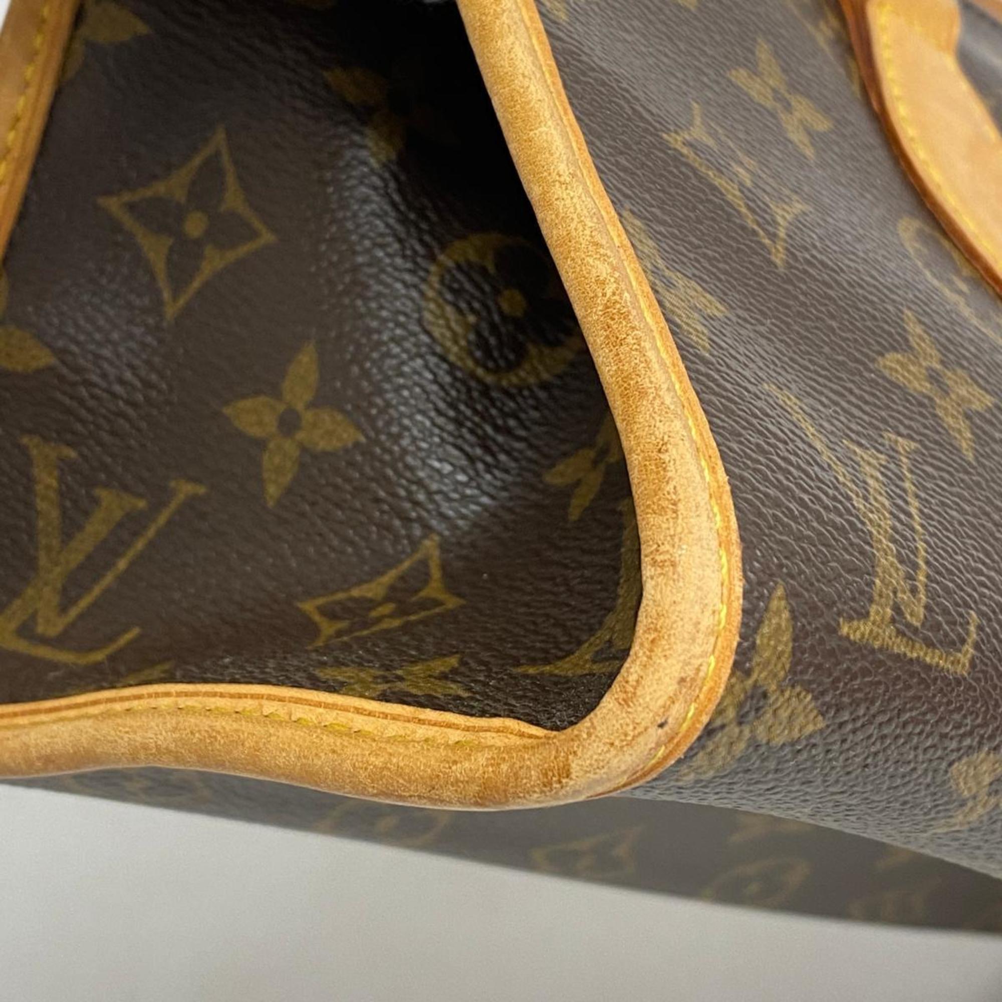 Louis Vuitton Handbag Monogram Popincourt M40009 Brown Ladies