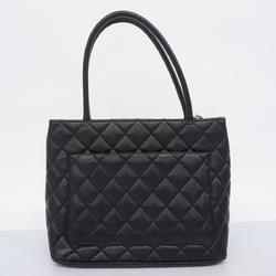 Chanel Tote Bag Reproduction Caviar Skin Black Women's