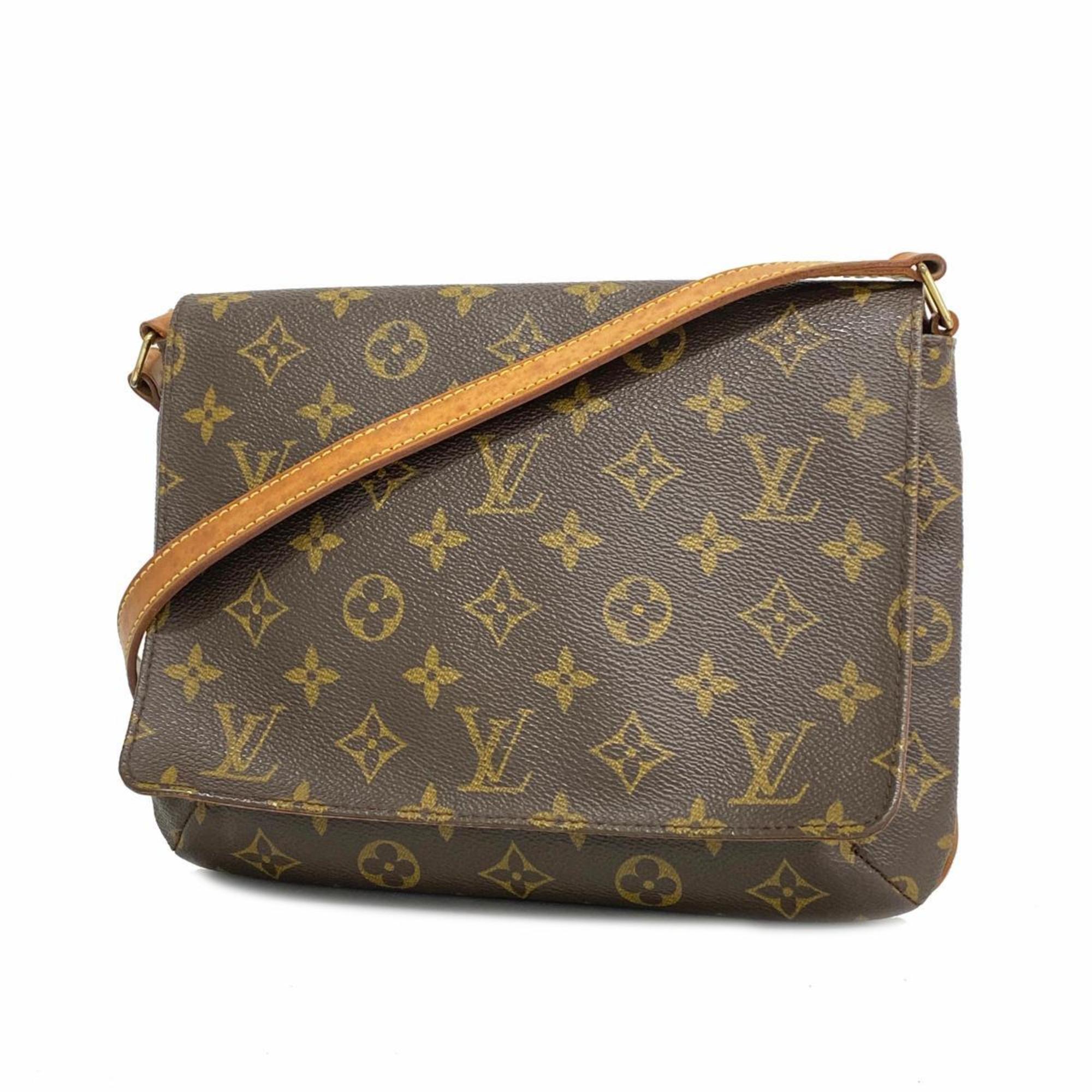 Louis Vuitton Shoulder Bag Monogram Musette Tango Short Strap M51257 Brown Women's