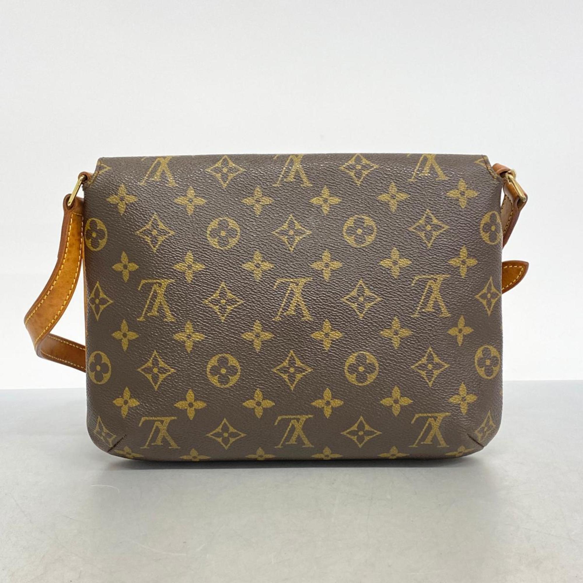 Louis Vuitton Shoulder Bag Monogram Musette Tango Short Strap M51257 Brown Women's