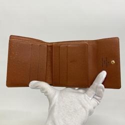 Louis Vuitton Tri-fold Wallet Monogram Porte Monnaie Billet Credit M61652 Brown Men's Women's