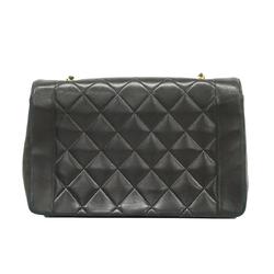 Chanel Shoulder Bag Matelasse Diana Chain Lambskin Black Women's