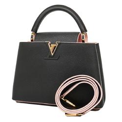 Louis Vuitton Handbag Taurillon Capucines BB M20709 Noir Ladies