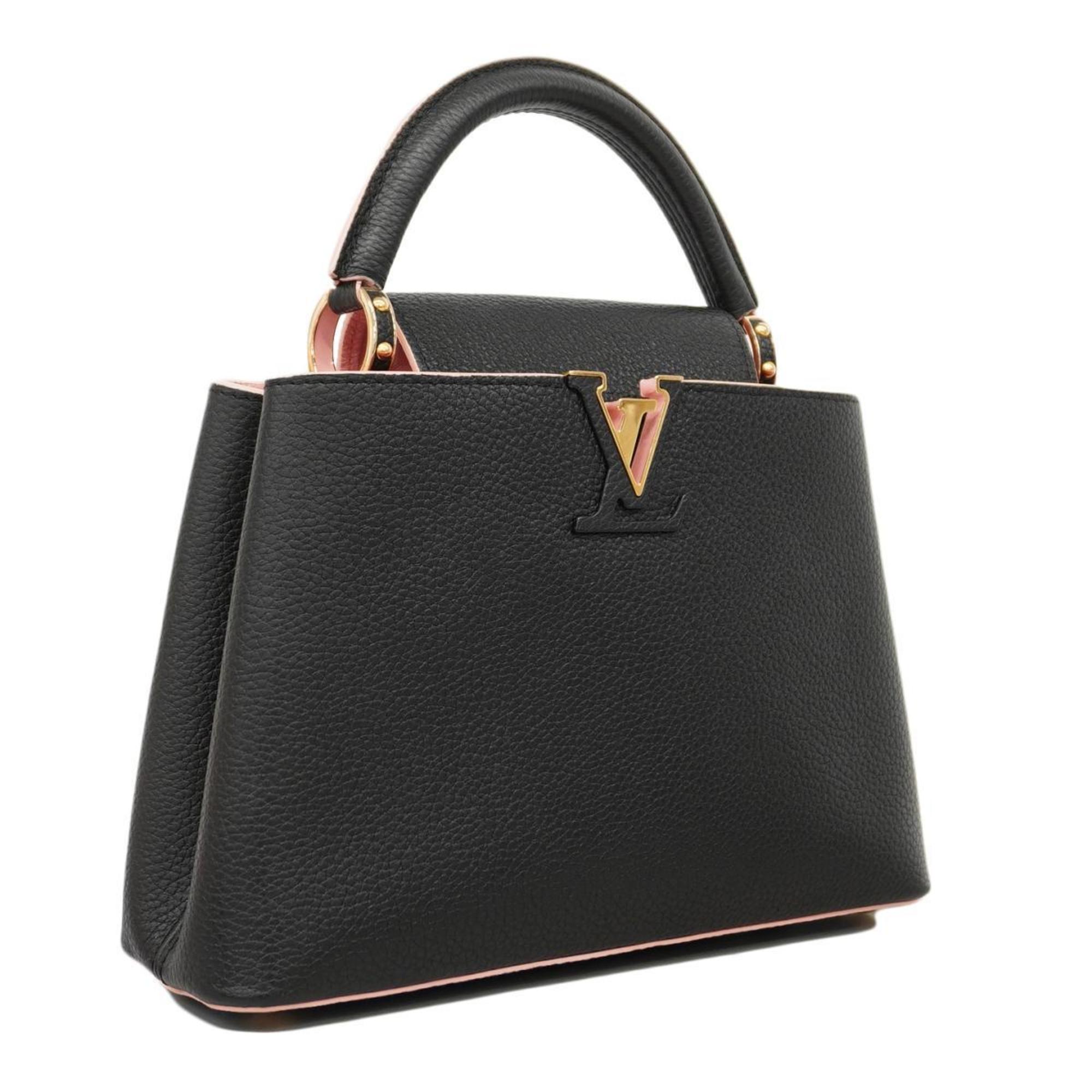 Louis Vuitton Handbag Taurillon Capucines BB M20709 Noir Ladies