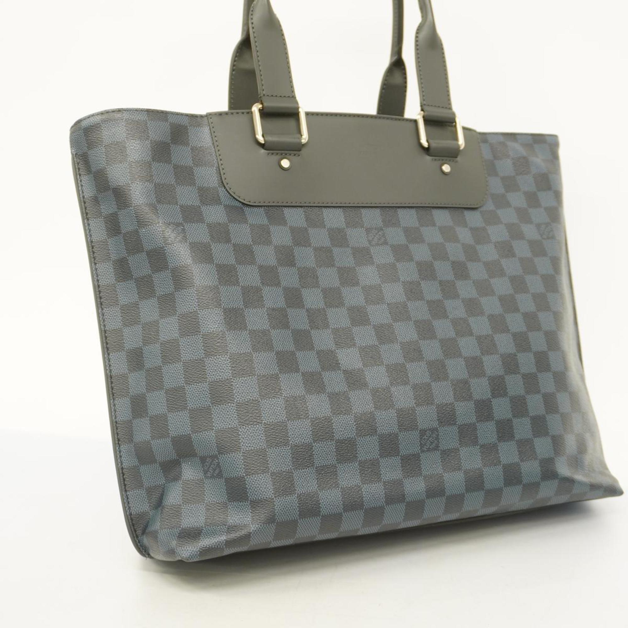 Louis Vuitton Tote Bag Damier Cobalt Cabas Voyage N41397 Black Men's