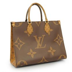 Louis Vuitton Tote Bag Monogram Giant On The Go MM M45321 Brown Women's