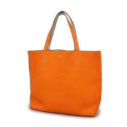 Hermes Tote Bag Drabble Sense 36 O Stamped Taurillon Clemence Orange Pearl Grey Women's