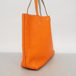 Hermes Tote Bag Drabble Sense 36 O Stamped Taurillon Clemence Orange Pearl Grey Women's