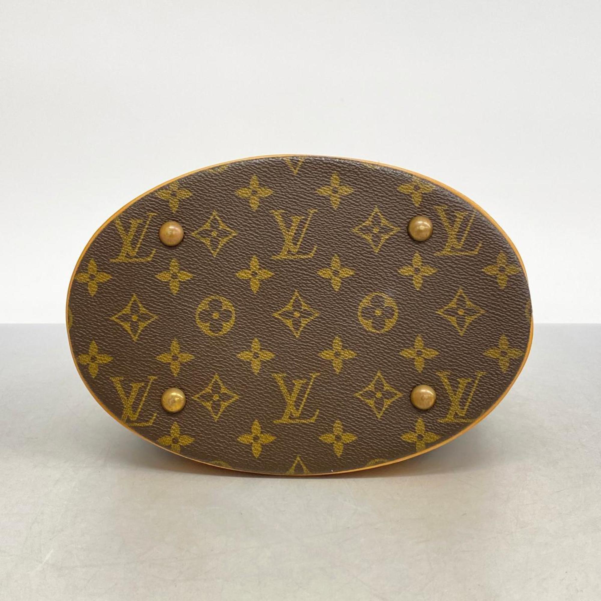 Louis Vuitton Tote Bag Monogram Bucket PM M42238 Brown Women's