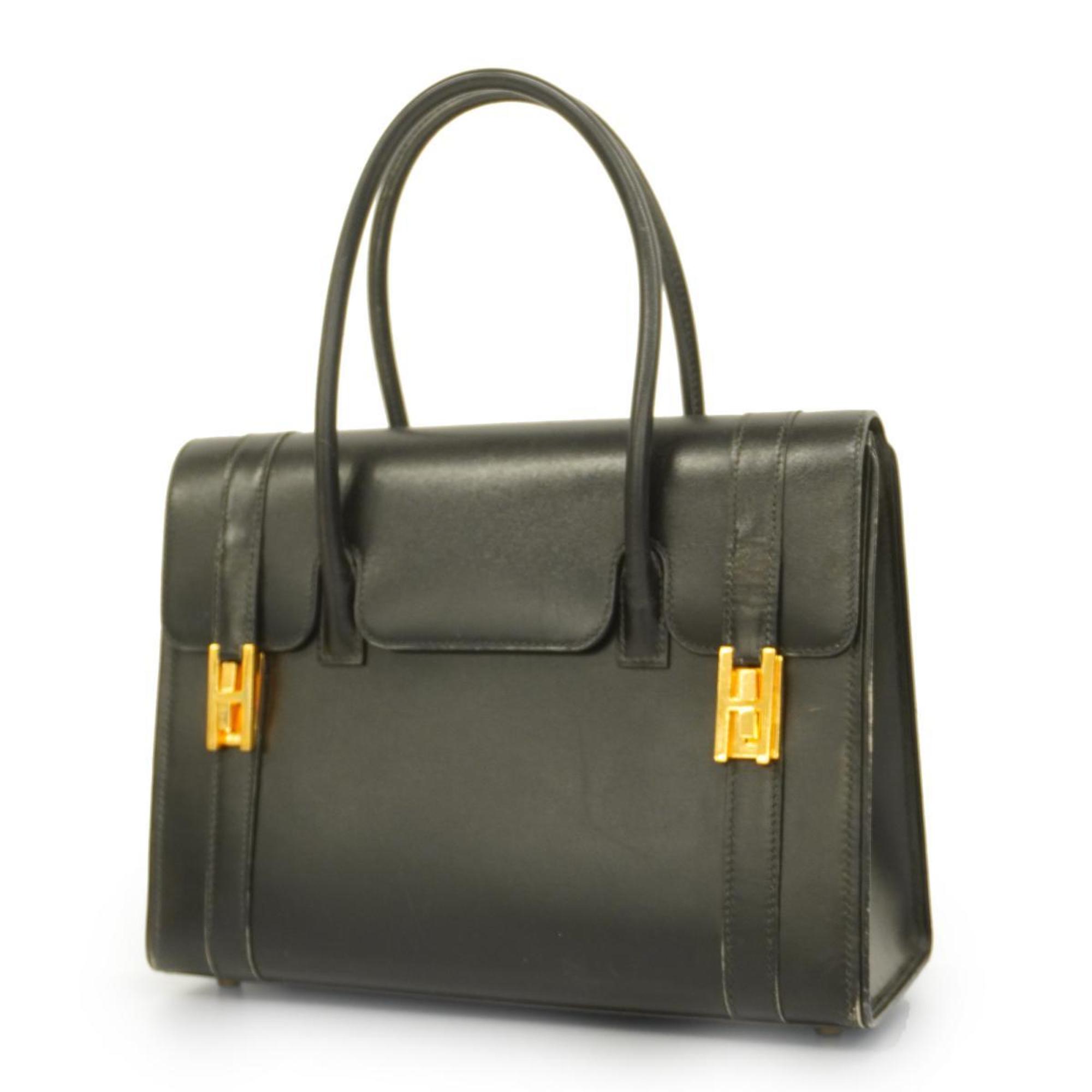 Hermes handbag Drag 27 〇V stamp box calf black ladies