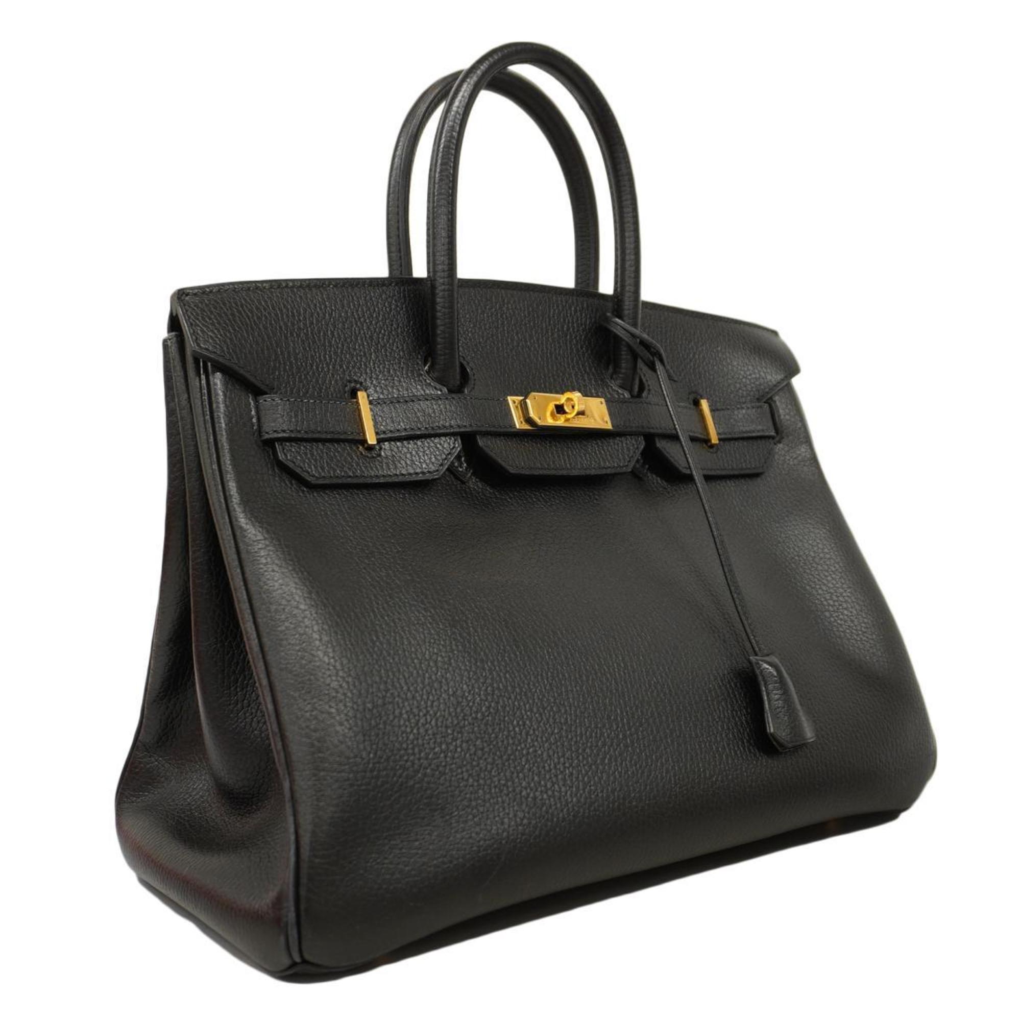 Hermes handbag Birkin 35 □A stamp Ardennes Black Ladies